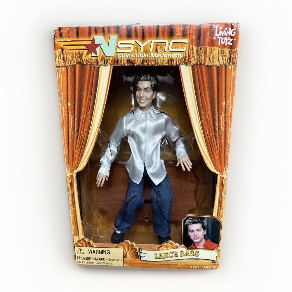 Sealed Vintage Nsync Lance Bass Collectible Marionette Doll 2000